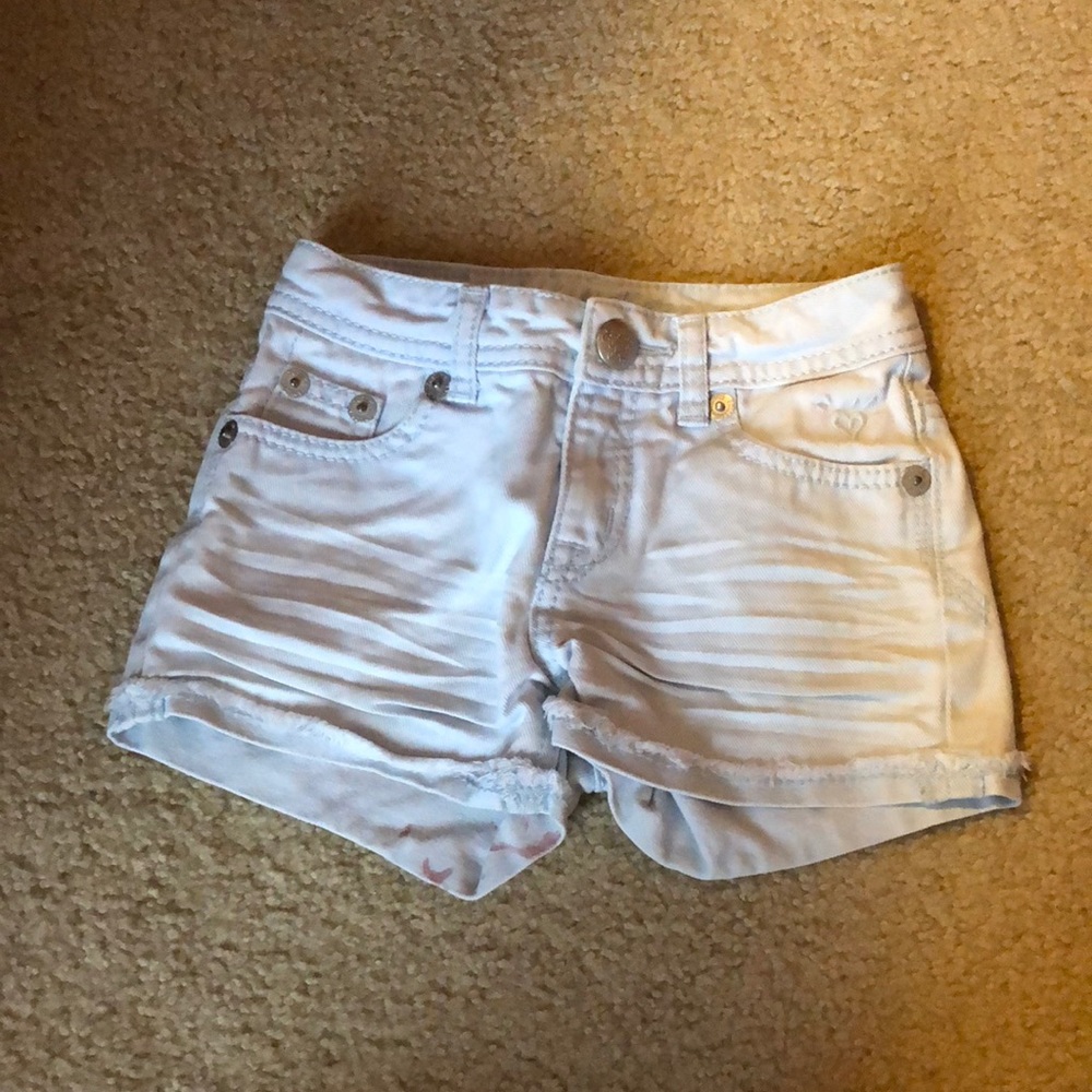 Girls justice jean shorts